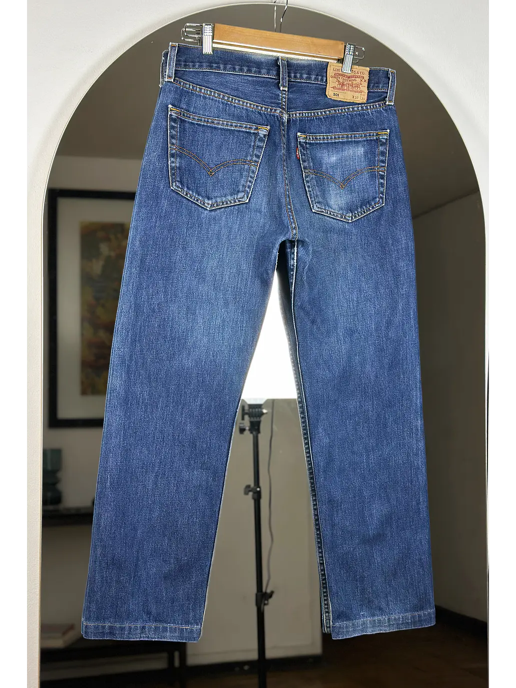 Jeans azul lavado recto 6