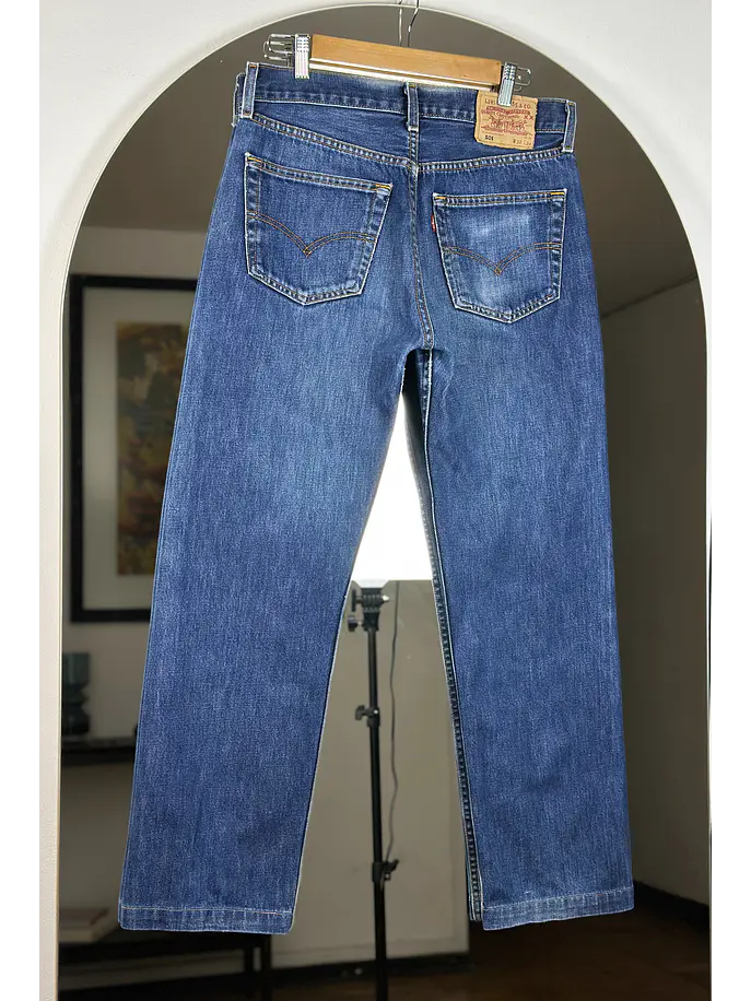 Jeans azul lavado recto 6