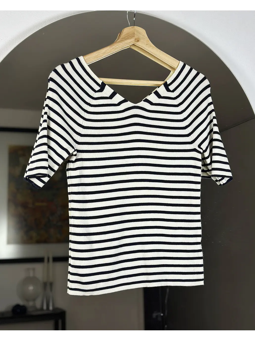 Polera de punto rayada 3