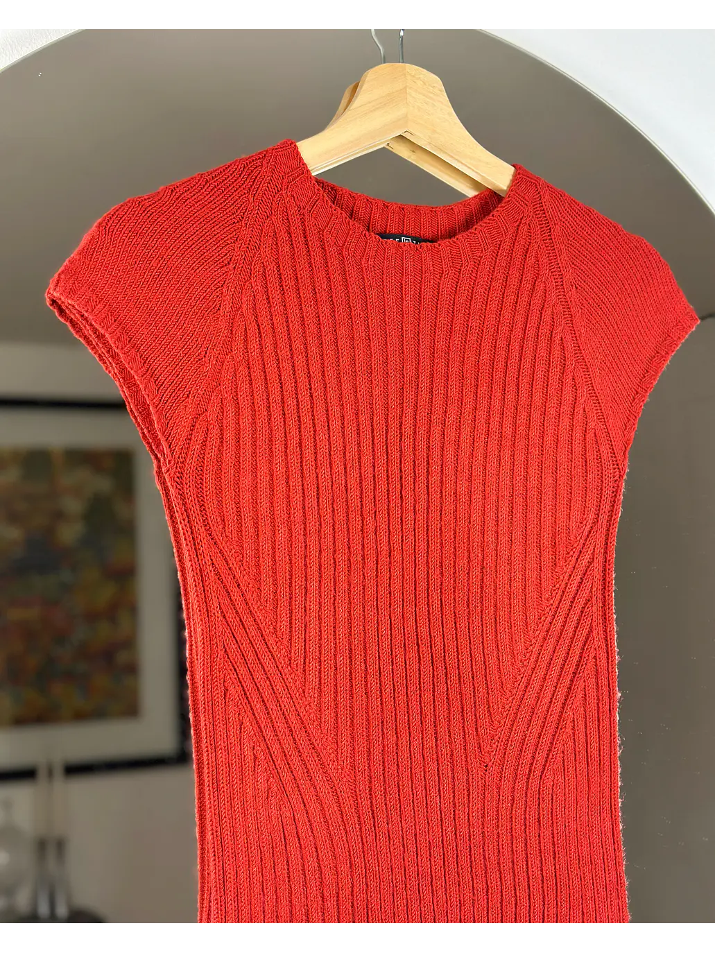 Polera de punto roja 2