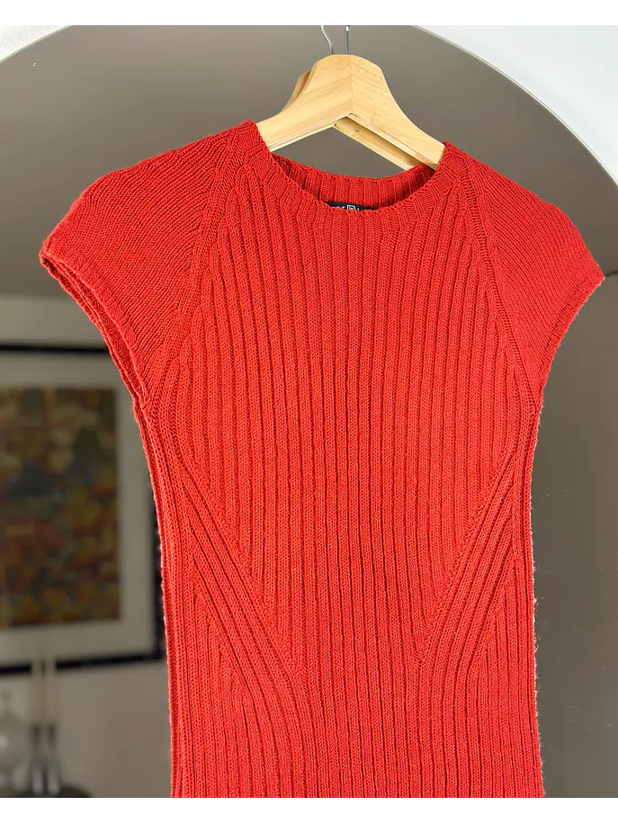 Polera de punto roja 2