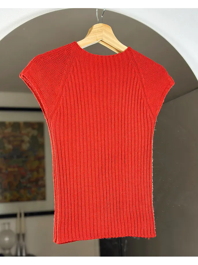 Polera de punto roja 3