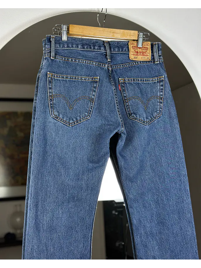 Jeans recto azul lavado 4