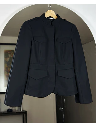 Blazer de lana estilo militar