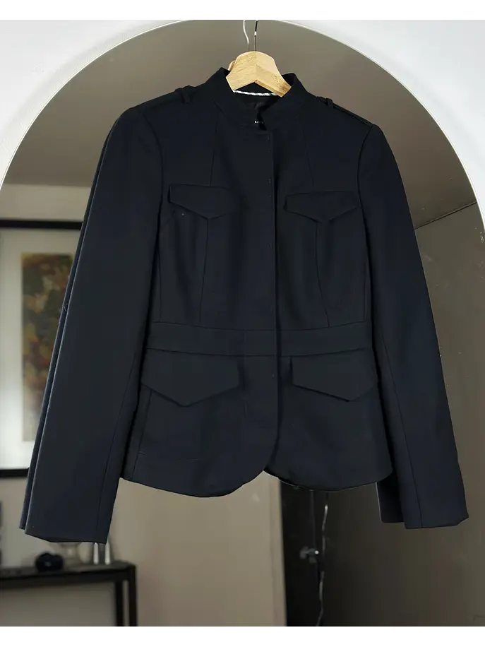Blazer de lana estilo militar 1