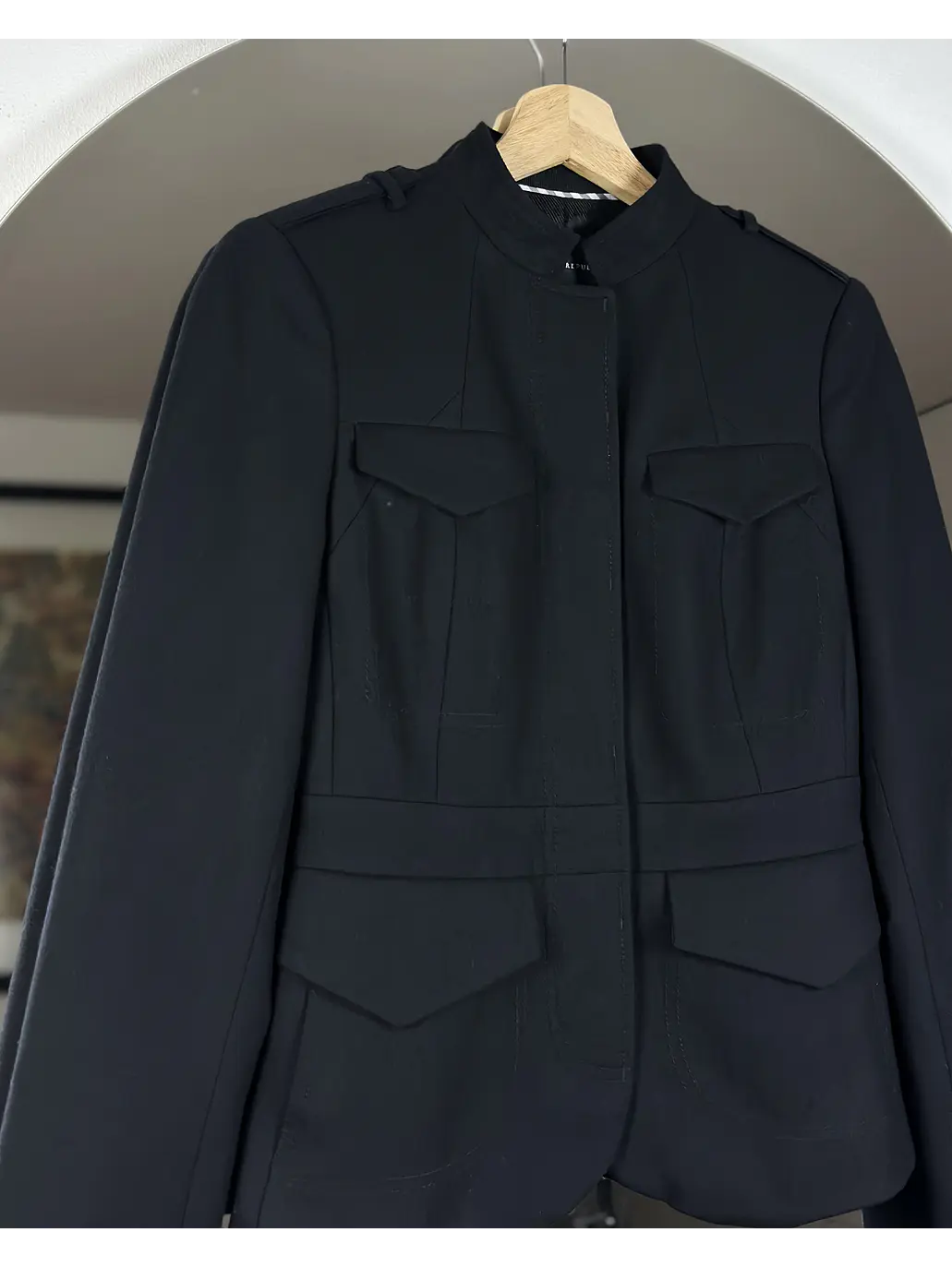Blazer de lana estilo militar 2