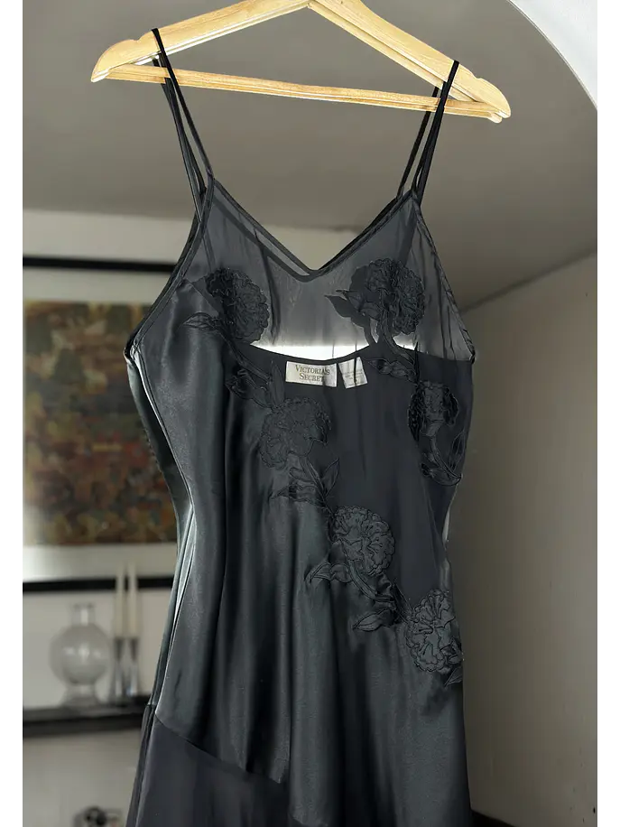 Vestido lencero negro 3