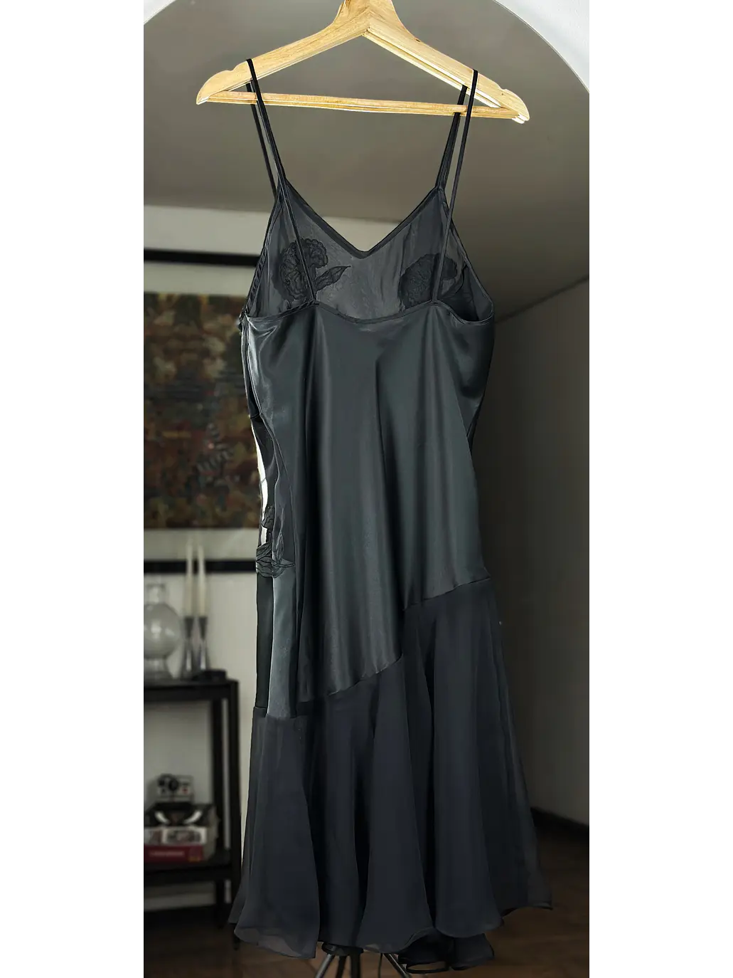 Vestido lencero negro 4