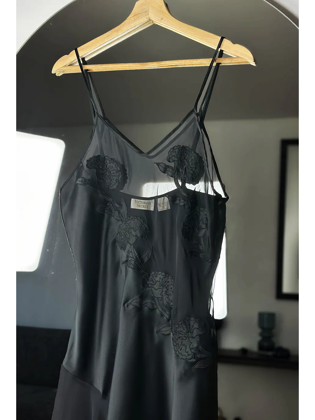 Vestido lencero negro 2