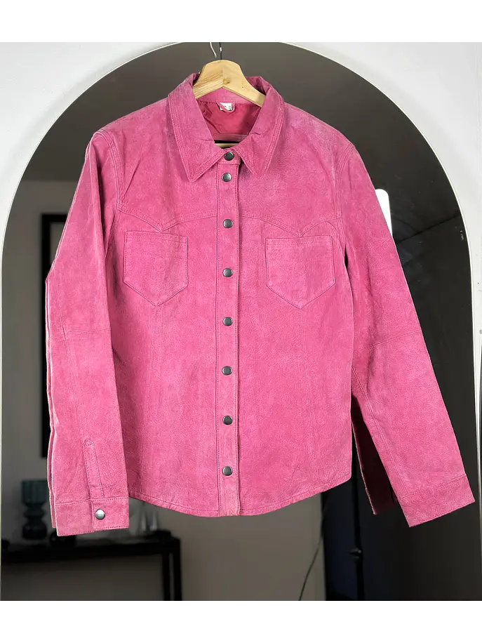 Sobrecamisa gamuza fucsia 3