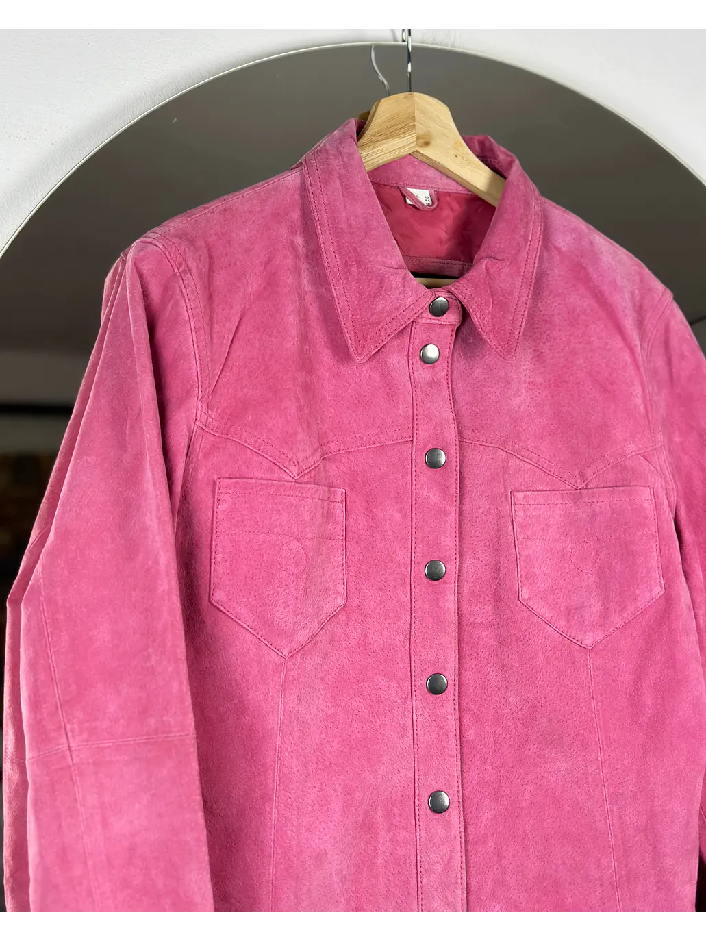 Sobrecamisa gamuza fucsia 2