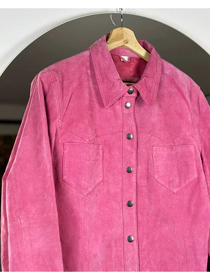 Sobrecamisa gamuza fucsia
