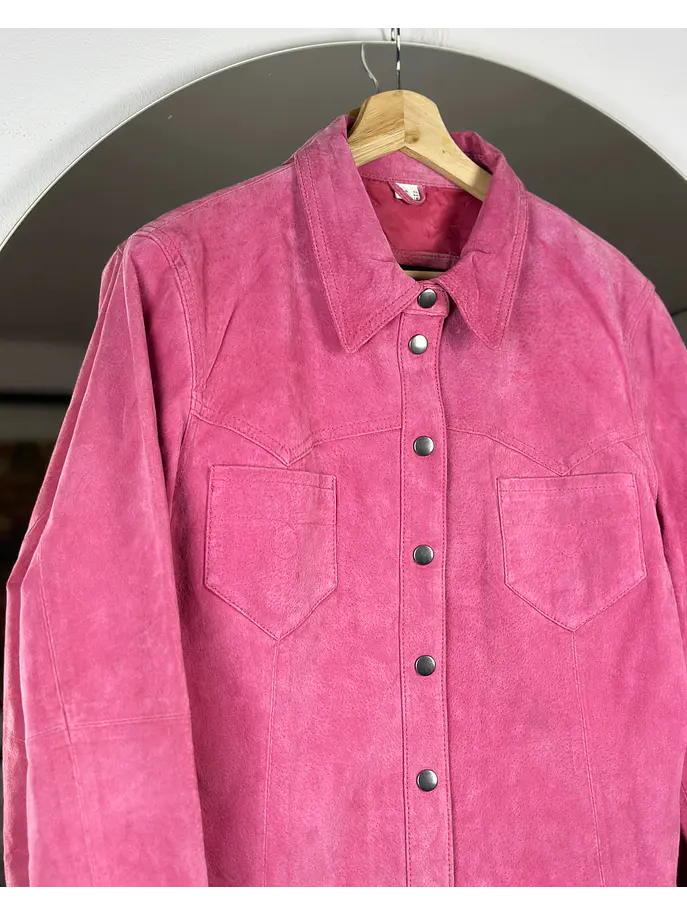 Sobrecamisa gamuza fucsia 2