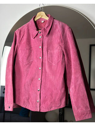 Sobrecamisa gamuza fucsia