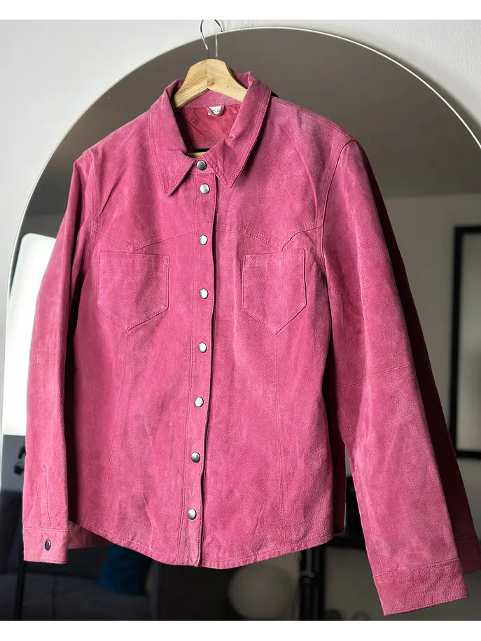 Sobrecamisa gamuza fucsia 1