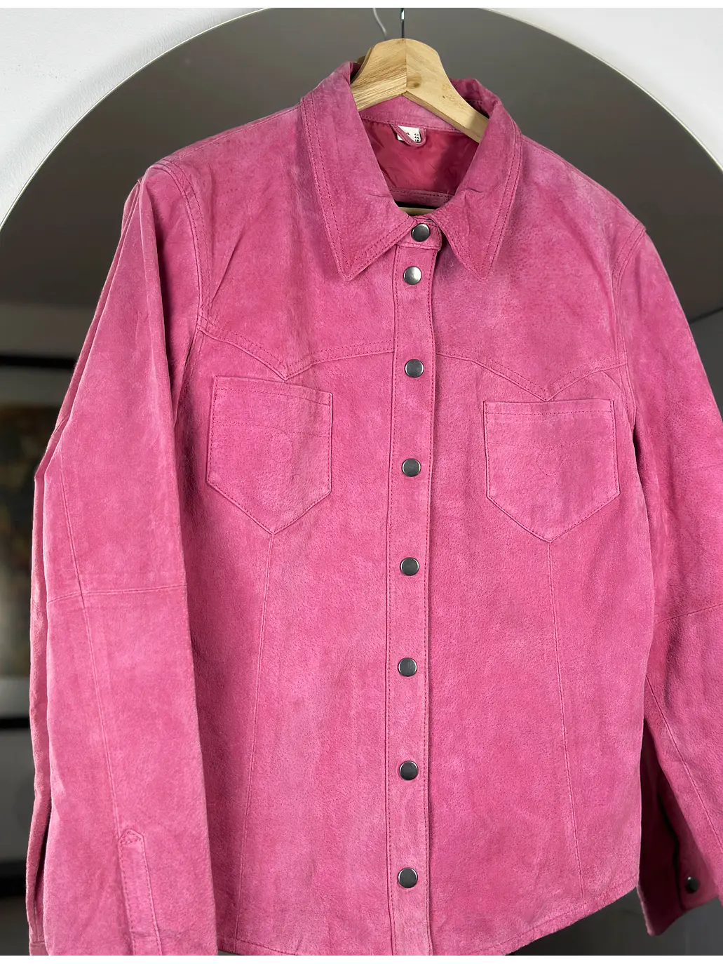 Sobrecamisa gamuza fucsia 4
