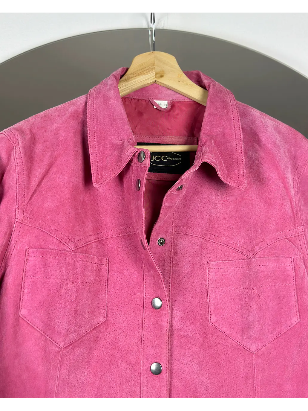 Sobrecamisa gamuza fucsia 5