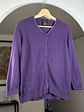 Cardigan cachemira morado - Miniatura 1
