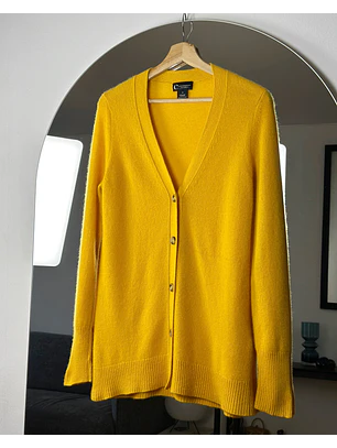 Cardigan cachemira amarillo