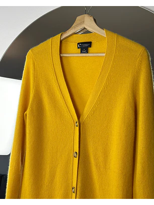 Cardigan cachemira amarillo