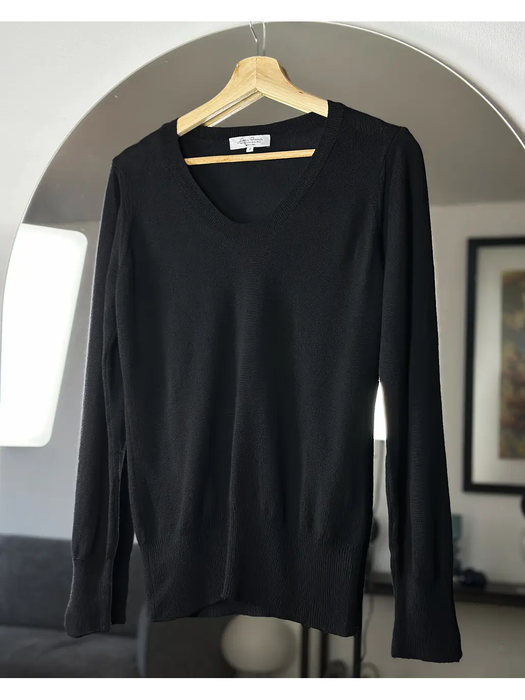 Chaleco negro de lana 1
