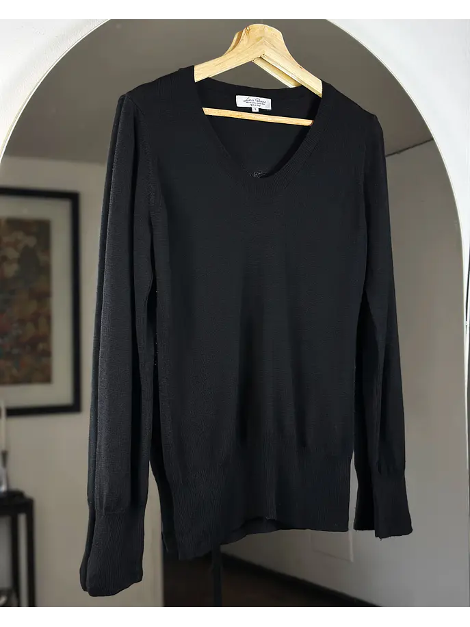 Chaleco negro de lana 3