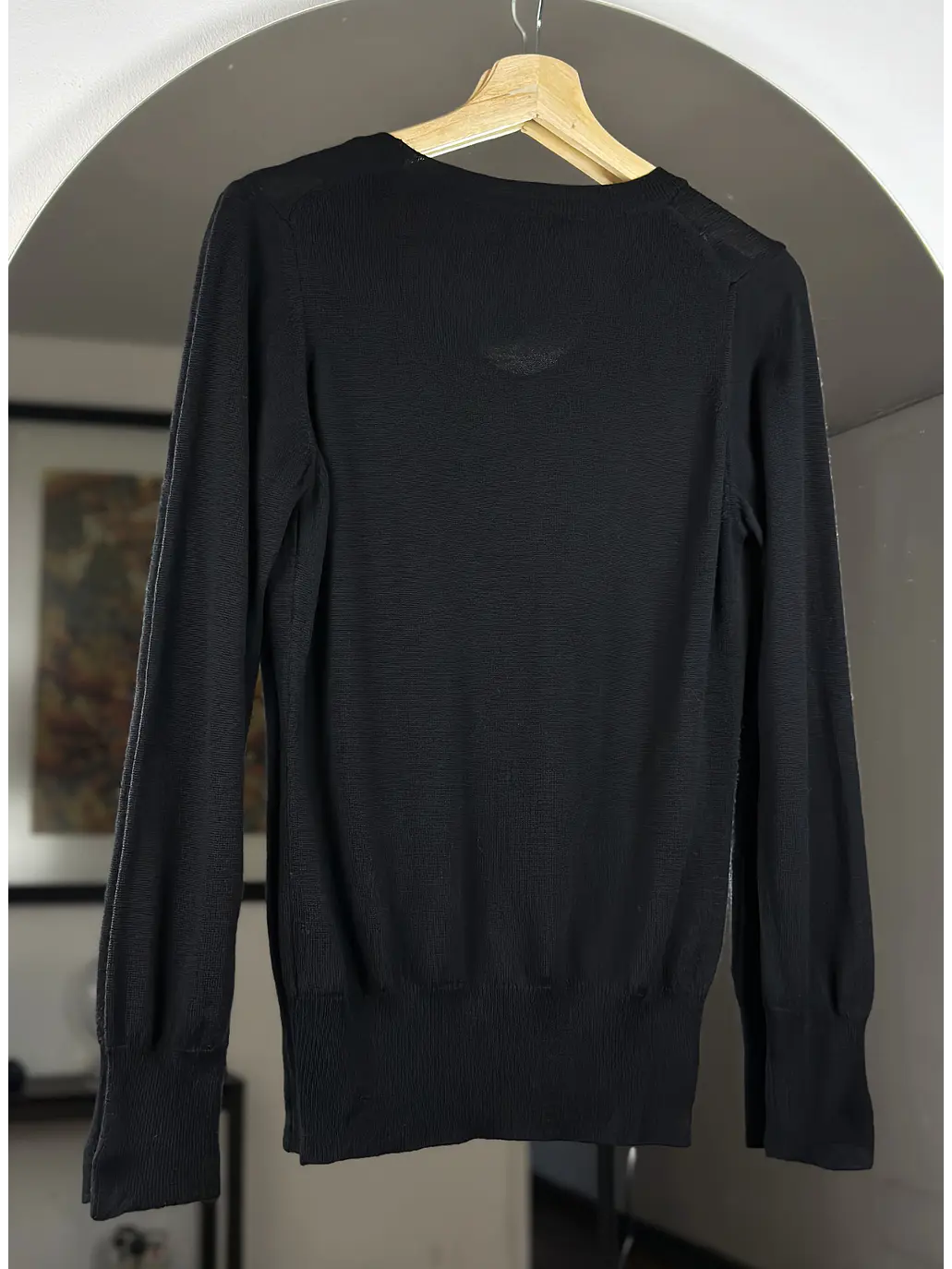 Chaleco negro de lana 4