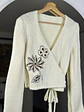 Chaleco blanco cruzado - Miniatura 2