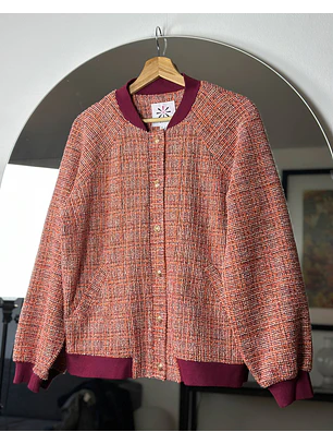 Chaqueta bomber de paño