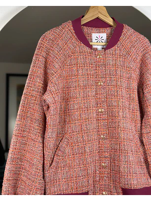 Chaqueta bomber de paño