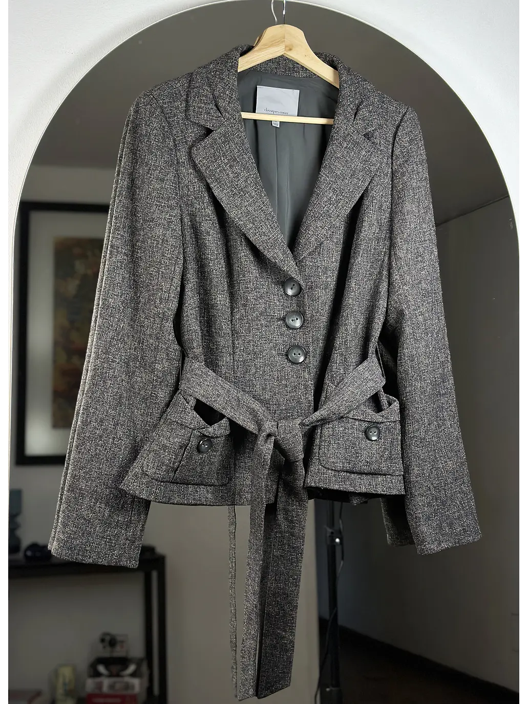 Blazer plomo jaspeado 3