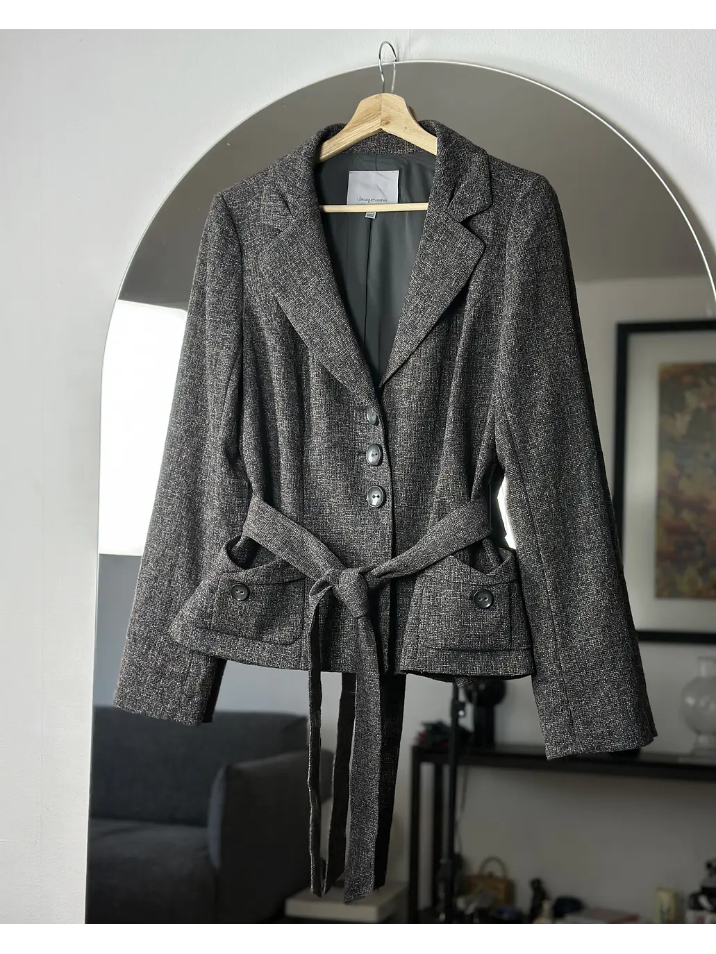 Blazer plomo jaspeado 1