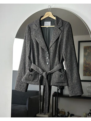 Blazer plomo jaspeado