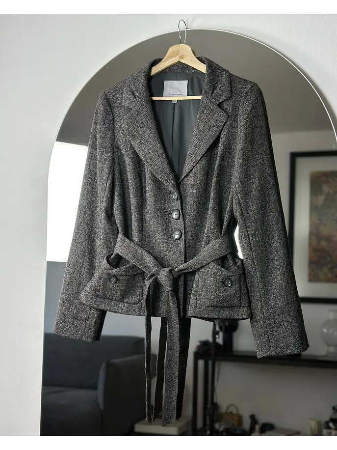 Blazer plomo jaspeado 1