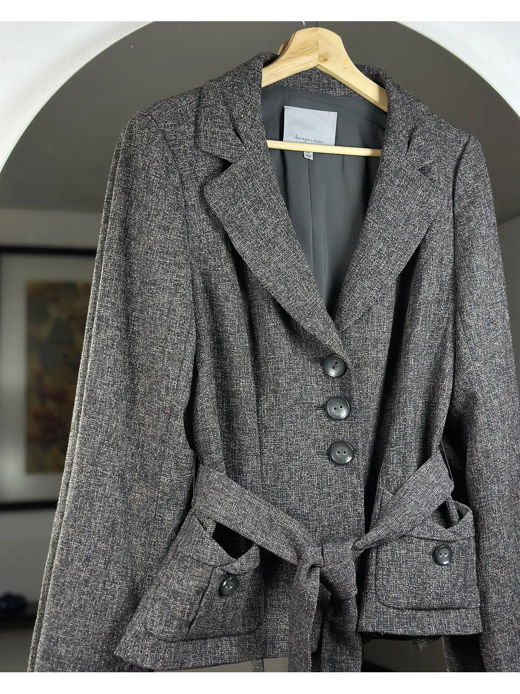 Blazer plomo jaspeado 2
