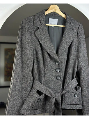 Blazer plomo jaspeado