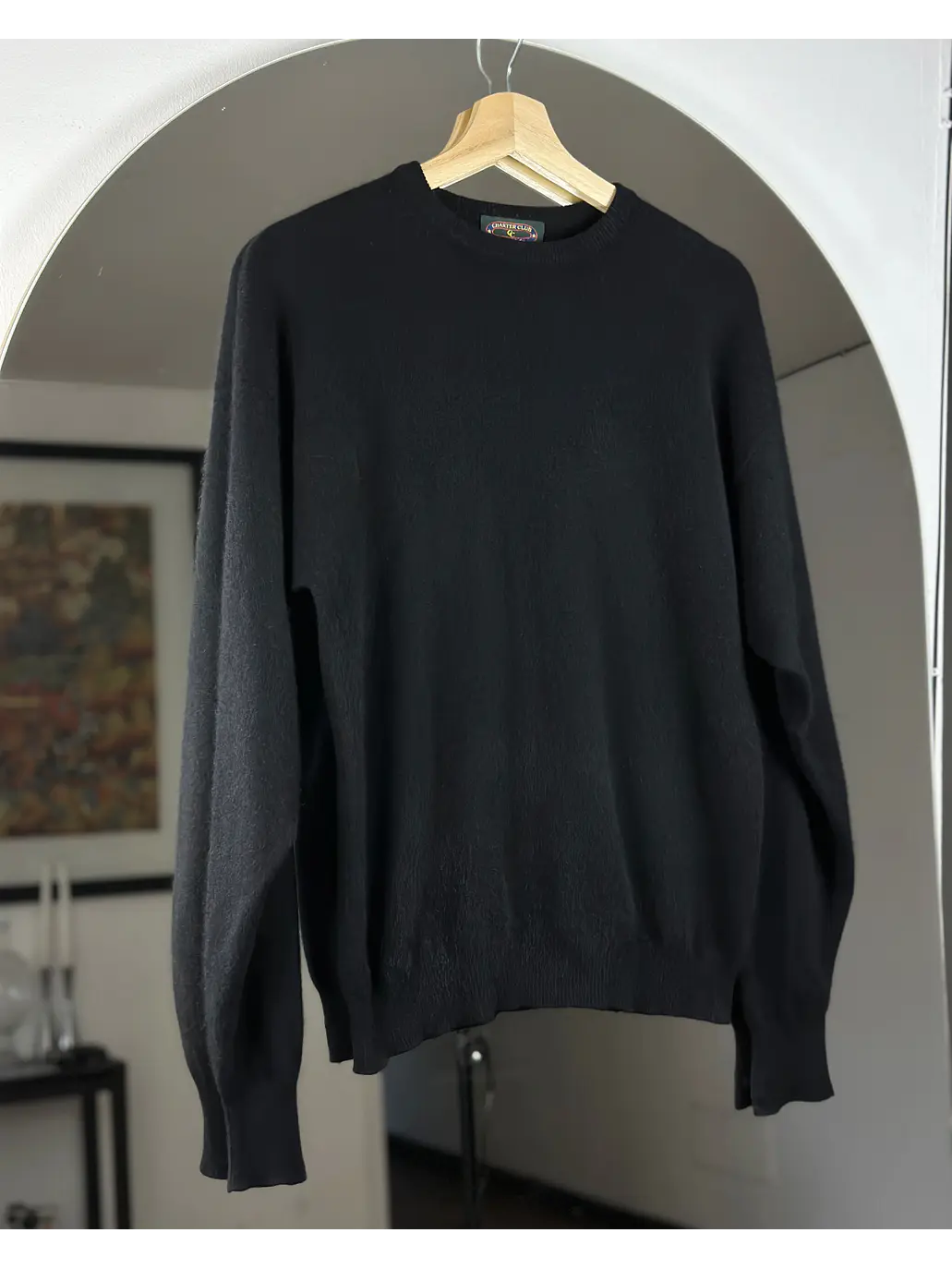 Chaleco negro cachemira  3