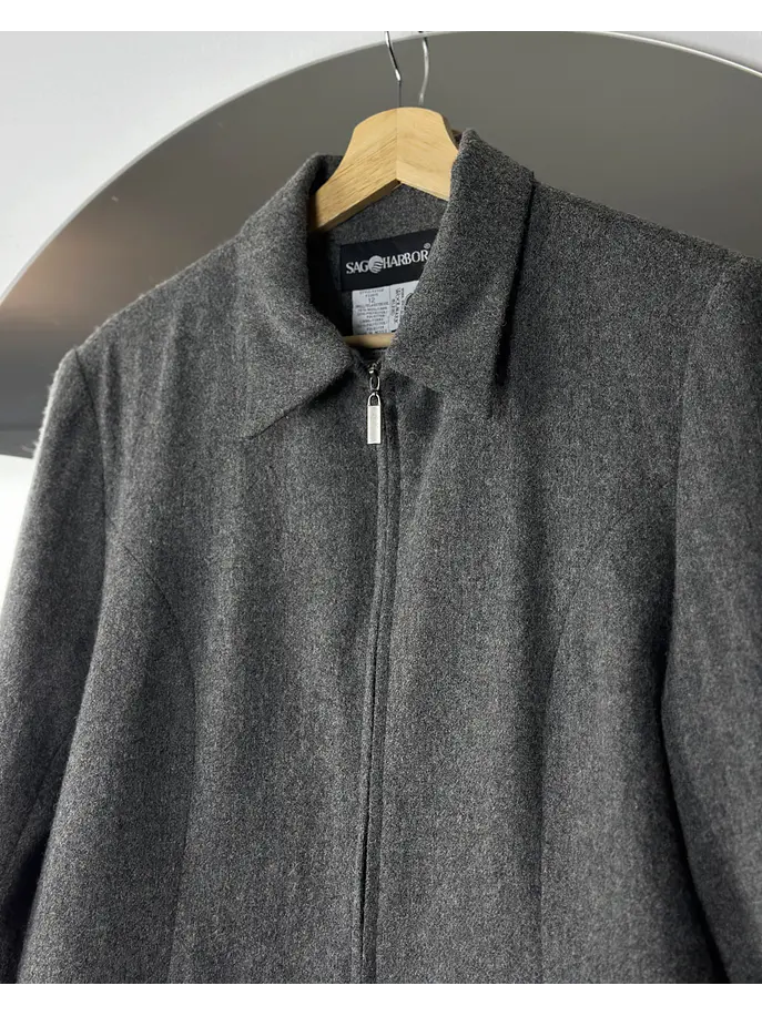 Chaqueta gris melange 2
