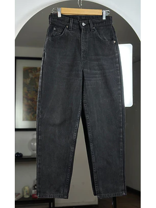 Jeans negro tiro alto