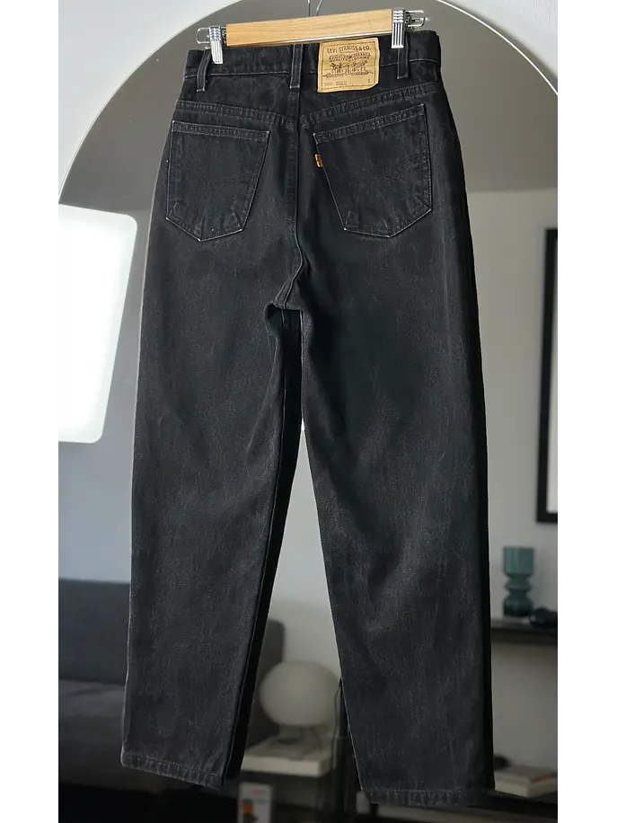Jeans negro tiro alto 5