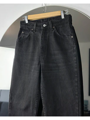 Jeans negro tiro alto