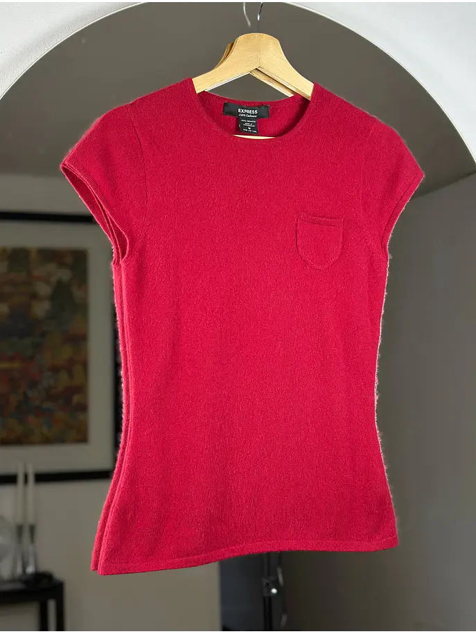 Polera roja cachemira 4