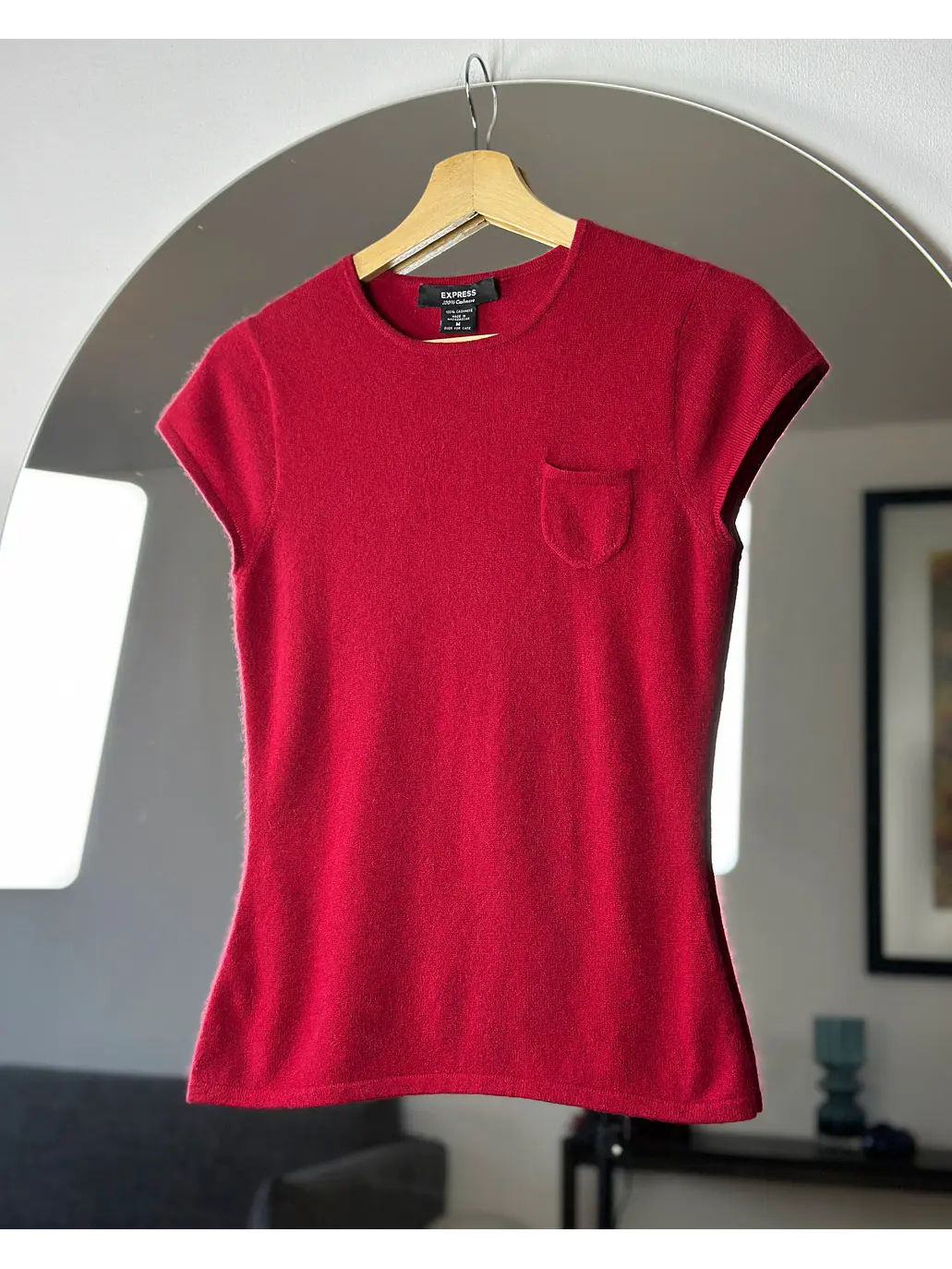 Polera roja cachemira 1