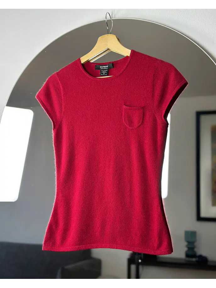 Polera roja cachemira 1