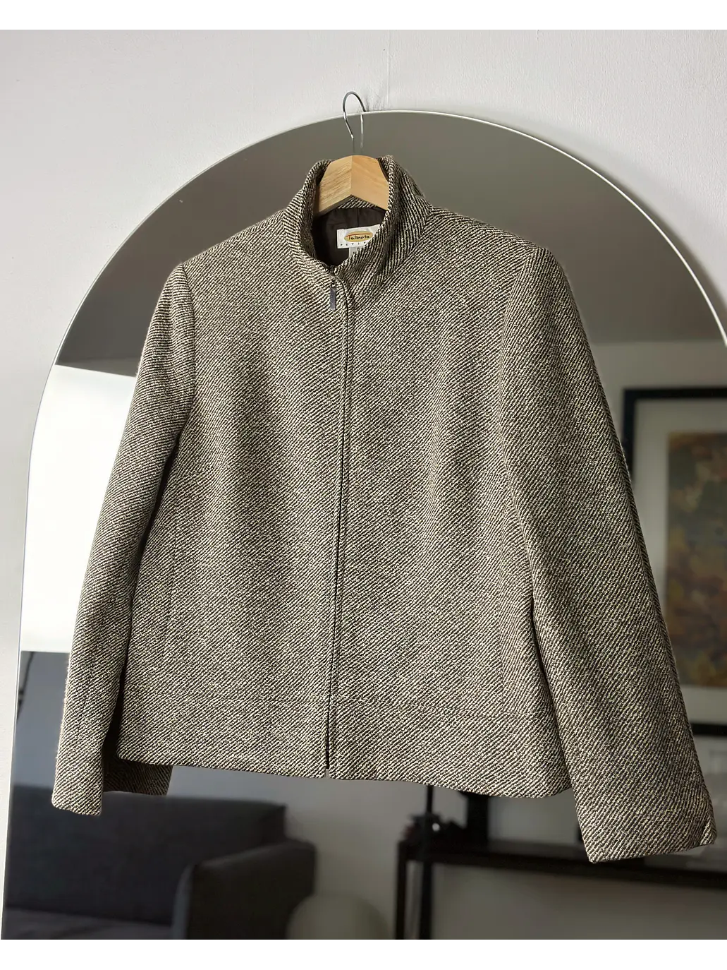 Chaqueta de paño beige 1