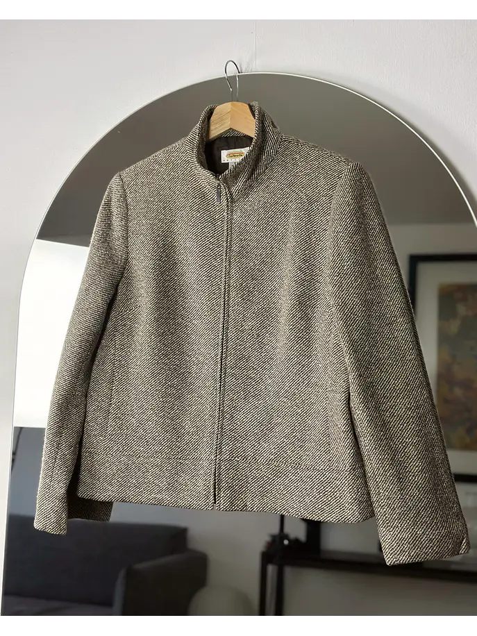 Chaqueta de paño beige 1