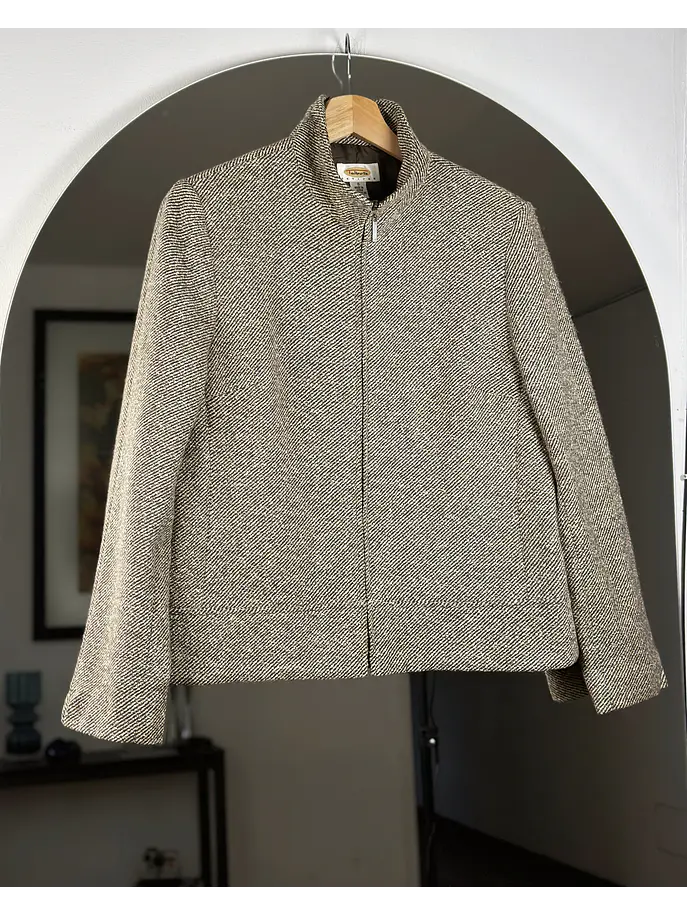 Chaqueta de paño beige 4