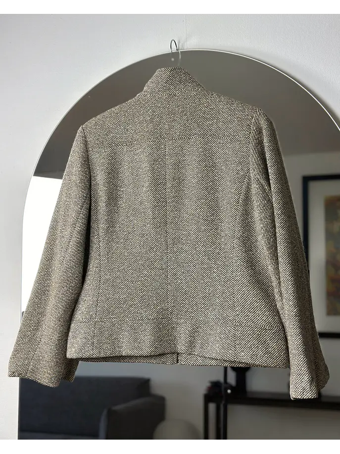 Chaqueta de paño beige 5
