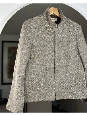Chaqueta de paño beige