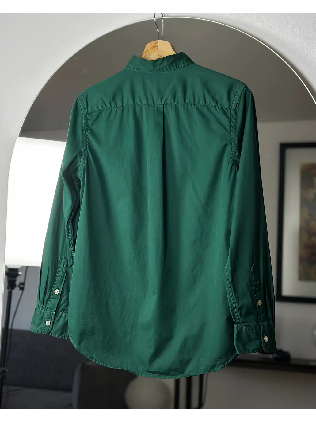 Camisa verde algodón  3